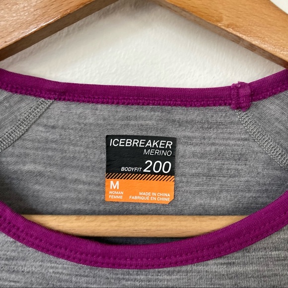 Icebreaker Merino Wool Bodyfit 200 Long Sleeve T-shirt - Picture 5 of 7